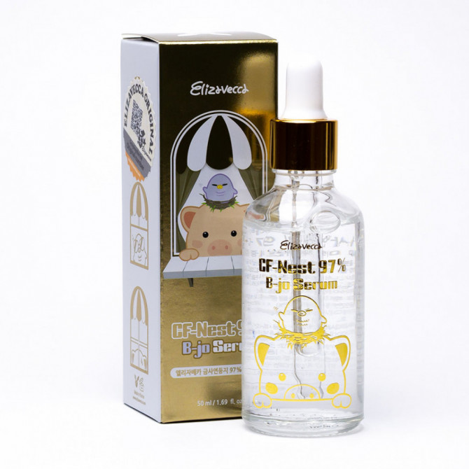Сироватка з екстрактом ласточкиного гнізда Elizavecca CF-Nest 97% B-Jo Serum 50 мл купити в Україні 4