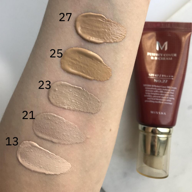 Тональный ВВ крем #27 MISSHA M Perfect Cover BB Cream SPF42/PA+++ #27 50 мл купить в Украине 5