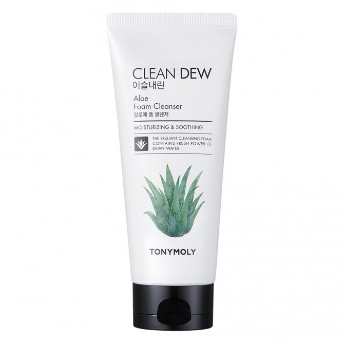 Пенка для умывания с алоэ, TONYMOLY, Clean Dew Foam Cleanser Aloe,180 мл купить в Украине Пенка для умывания с алоэ, TONYMOLY, Clean Dew Foam Cleanser Aloe,180 мл купить в Украине