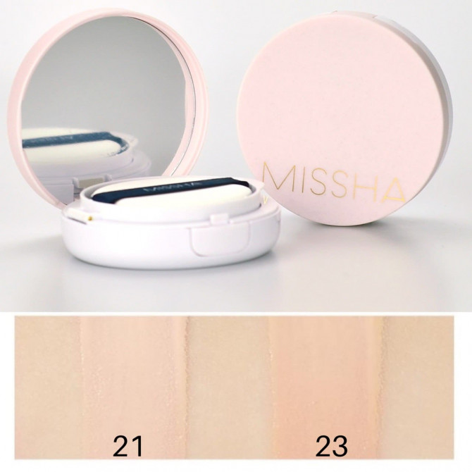 Кушон для создания безупречного тона кожи #21 MISSHA M Magic Cushion Cover Lasting SPF50+/PA+++ #21 15 мл купить в Украине 4