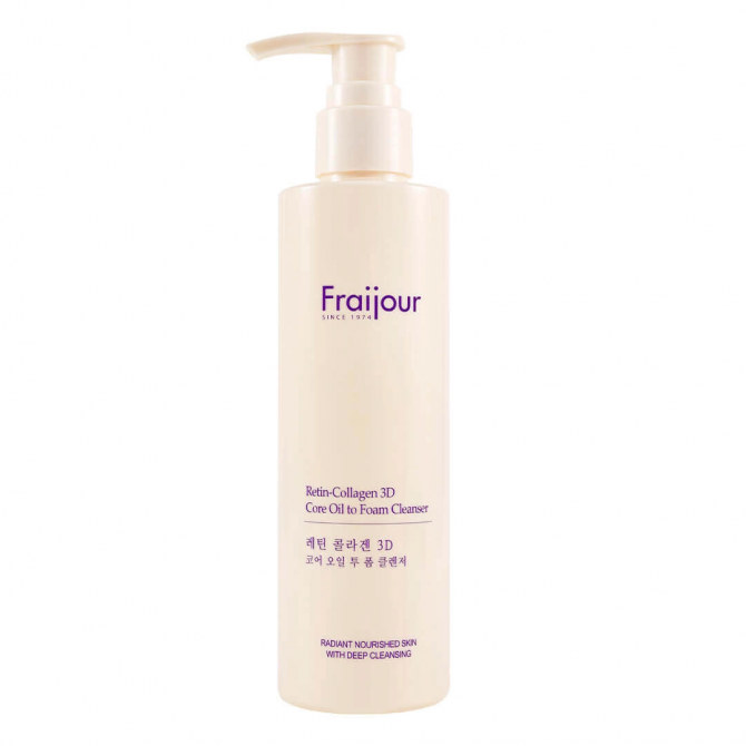Гідрофільна олія-пінка з колагеном та ретинолом Fraijour Retin-Collagen 3D Core Oil to Foam Cleanser 210 мл купити в Україні