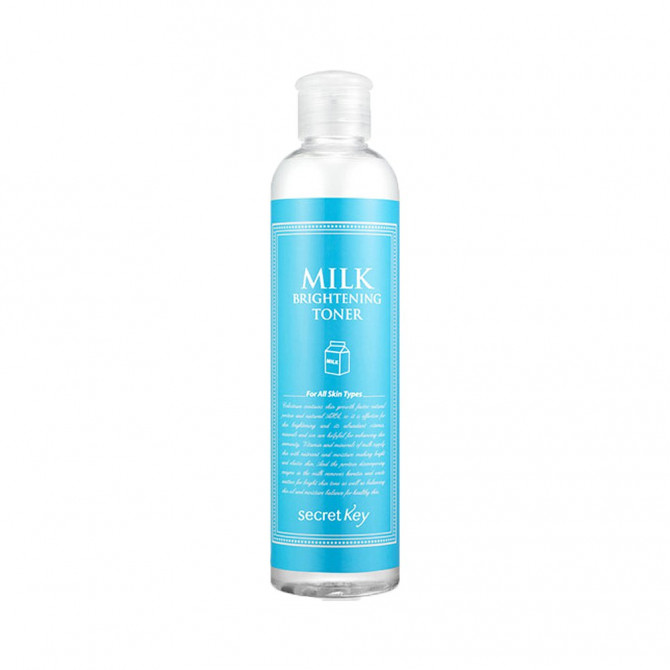 Осветляющий отшелушивающий молочный тонер, Secret Key, Milk Brightening Toner, 248 мл купить в Украине Осветляющий отшелушивающий молочный тонер, Secret Key, Milk Brightening Toner, 248 мл купить в Украине