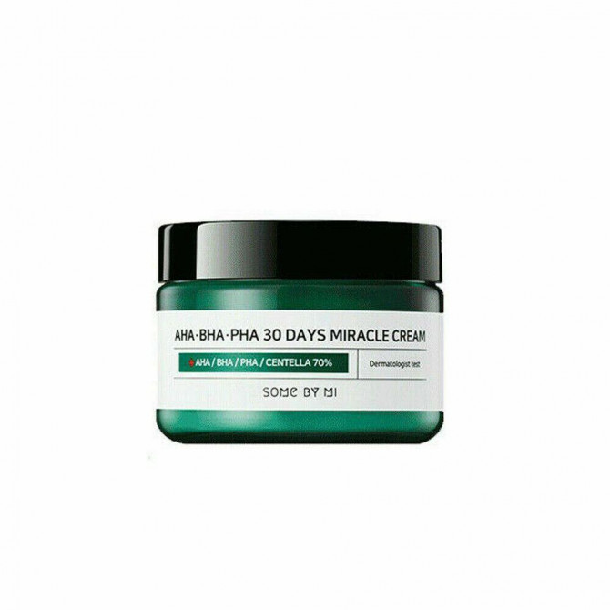 Лечебный крем для проблемной кожи с AHA-BHA-PHA кислотами, SOME BY MI, AHA.BHA.PHA 30 Days Miracle Cream, 60 г купить в Украине Лечебный крем для проблемной кожи с AHA-BHA-PHA кислотами, SOME BY MI, AHA.BHA.PHA 30 Days Miracle Cream, 60 г купить в Украине