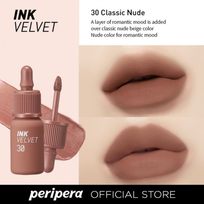 Матовый тинт для губ Peripera New Ink The Velvet #030 Classic Nude купить в Украине 2