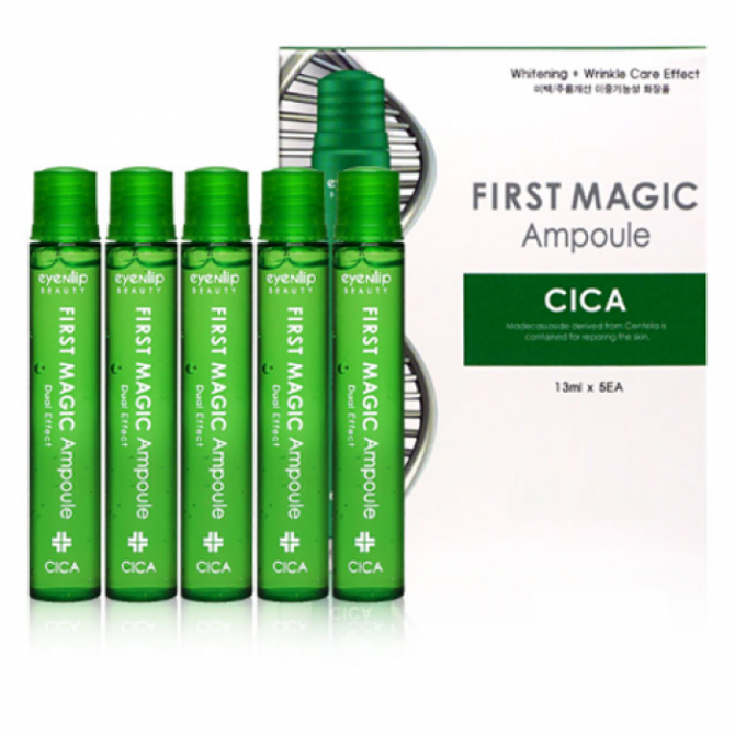 Сыворотка с экстрактом центеллы EYENLIP  First Magic Cica Ampoule 13  мл купить в Украине 2