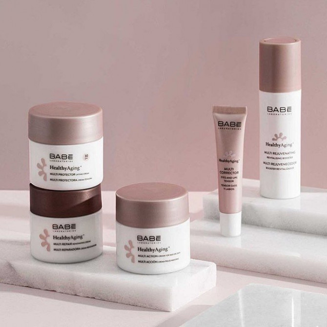 Нічний крем що відновлює з антивіковим комплексом Babe Laboratorios Healthy Aging Multi Repair Renovating Cream 50 мл купити в Україні 2