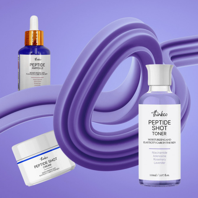 Омолоджувальна сироватка з пептидами Thinkco Peptide Shot Ampoule 80 мл купити в Україні 4