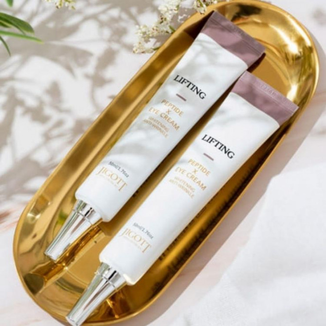 Підтягуючий крем для повік з пептидами JIGOTT Lifting Peptide Eye Cream 50 мл купити в Україні 3