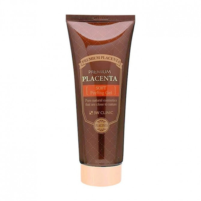 Пілінг гель з рослинною плацентою 3W CLINIC Premium Placenta Soft Peeling Gel 180 мл купити в Україні
