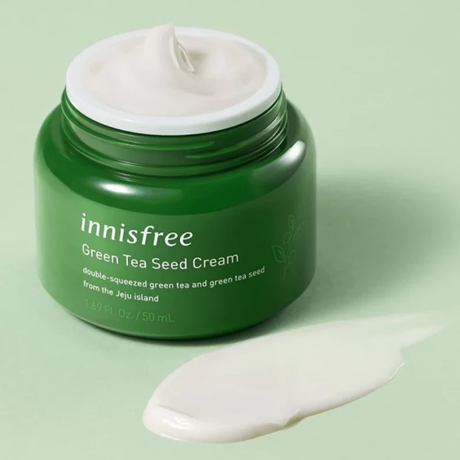Увлажняющий крем для лица с зеленым чаем Innisfree Green Tea Seed Cream 50 мл купить в Украине 2