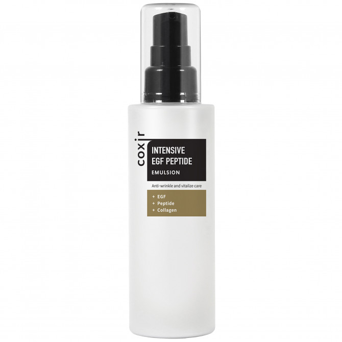Антивікова емульсія з епідермальним фактором росту і пептидами Coxir Intensive EGF Peptide Emulsion 100 мл купити в Україні