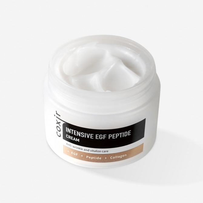 Антивозрастной крем с эпидермальным фактором роста и пептидами Coxir Intensive EGF Peptide Cream 50 мл купить в Украине 2