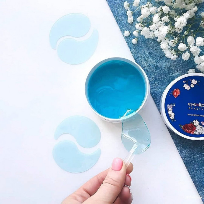 Гидрогелевые патчи с гиалуроновой кислотой EYENLIP Hyaluronic Acid Hydrogel Eye Patch 60 шт купить в Украине 3