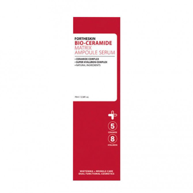 Поживна сироватка для обличчя з керамідами та пробіотиками Fortheskin Bio Ceramide Matrix Ampoule Serum 70 мл купити в Україні 3