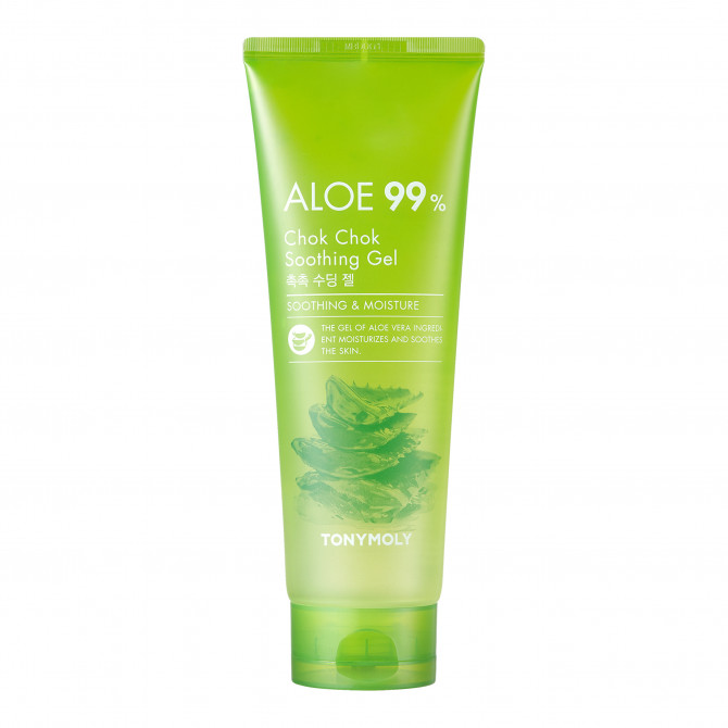 Гель алоэ для лица и тела TONYMOLY Aloe 99% Chok Chok Soothing Gel 250 мл купить в Украине