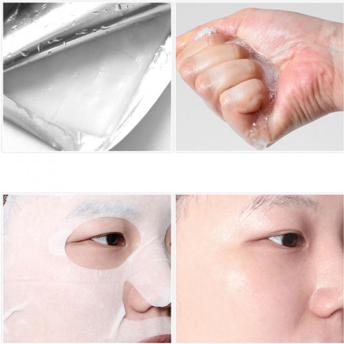 Інтенсивно зволожуюча тканинна маска з колагеном MEDI FLOWER Special Treatment Bouncy Mask pack Collagen купити в Україні 2