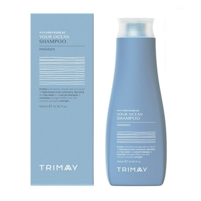 Бессульфатный увлажняющий шампунь с морским комплексом, Trimay, Your Ocean Shampoo, 500 мл купить в Украине Бессульфатный увлажняющий шампунь с морским комплексом, Trimay, Your Ocean Shampoo, 500 мл купить в Украине
