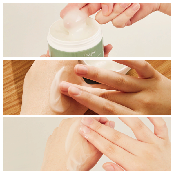 Заспокійливий крем для обличчя з рослинними екстрактами Fraijour Original Herb Wormwood Calming Watery Cream 10 мл купити в Україні 2
