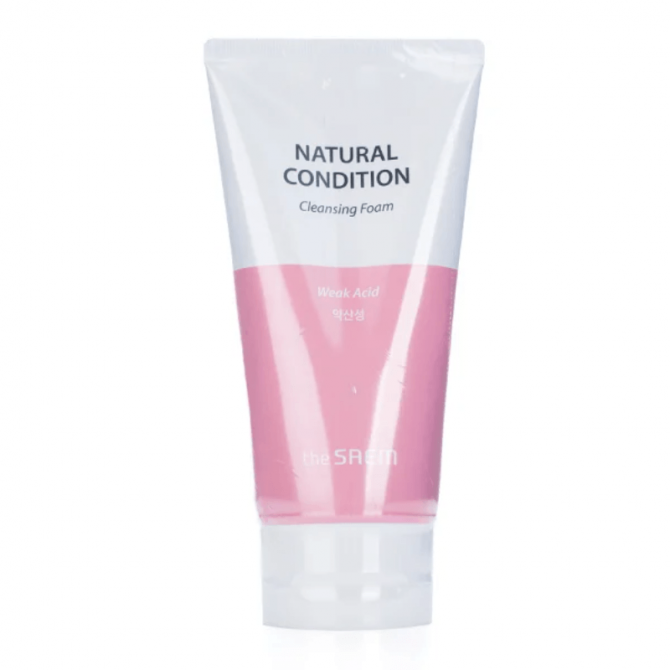 Слабокислотна пінка очищуюча The SAEM Natural Condition Cleansing Foam Weak Acid 150 мл купити в Україні