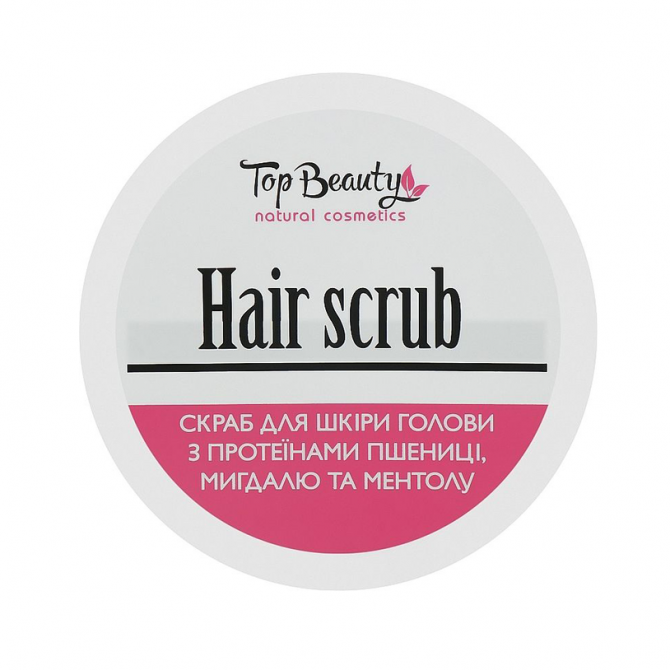 Скраб для кожи головы с протеинами пшеницы миндаля и ментола Top Beauty Hair Scrub 250 мл купить в Украине