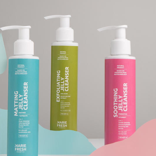 Відлущуючий гель для вмивання для проблемної шкіри Marie Fresh Cosmetics Exfoliating Jelly Cleanser 150 мл купити в Україні 3