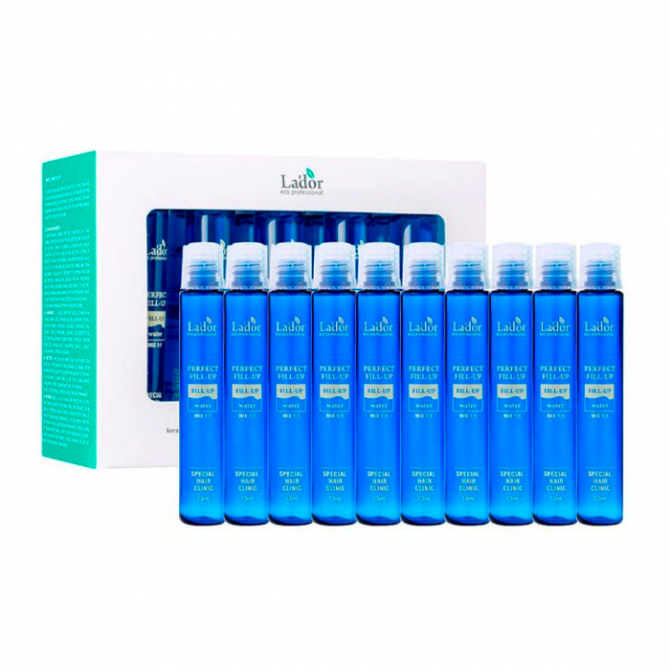 Набір філерів для відновлення структури волосся, Lador, Perfect Hair Fill-Up, 13 мл * 10 шт купити в Україні Набір філерів для відновлення структури волосся, Lador, Perfect Hair Fill-Up, 13 мл * 10 шт купити в Україні