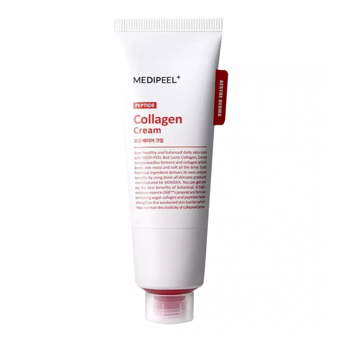 Крем для обличчя захисний з пептидами та колагеном MEDI-PEEL Red Lacto Peptide Collagen Barrier Cream 80 мл купити в Україні