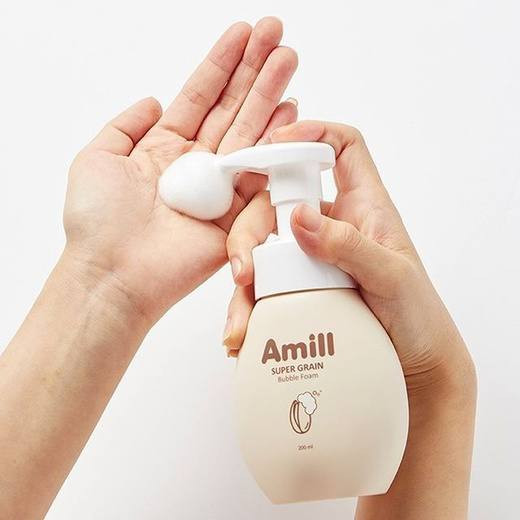 М'яка пінка для вмивання з екстрактами насіння AMILL Super Garin Bubble Foam 200 мл купити в Україні 5