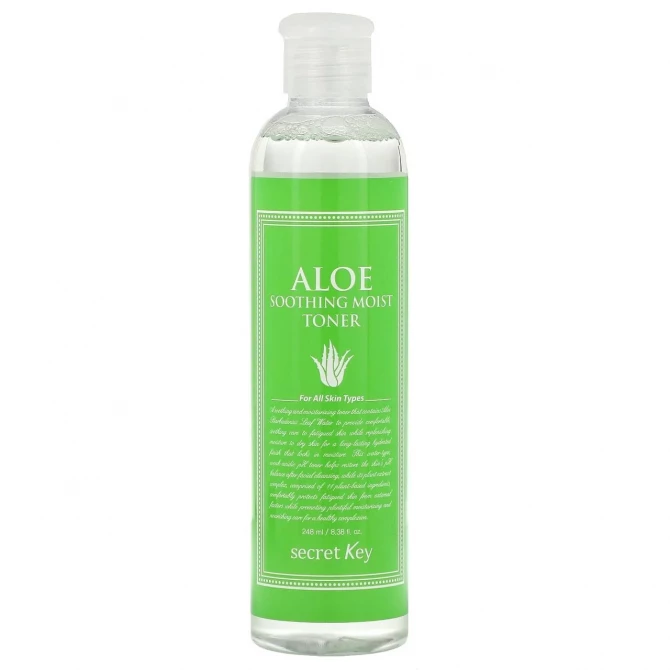 Тонер с экстрактом алоэ, увлажняющий и успокаивающий, Secret Key, Aloe Soothing Moist Toner, 248 мл купить в Украине Тонер с экстрактом алоэ, увлажняющий и успокаивающий, Secret Key, Aloe Soothing Moist Toner, 248 мл купить в Украине