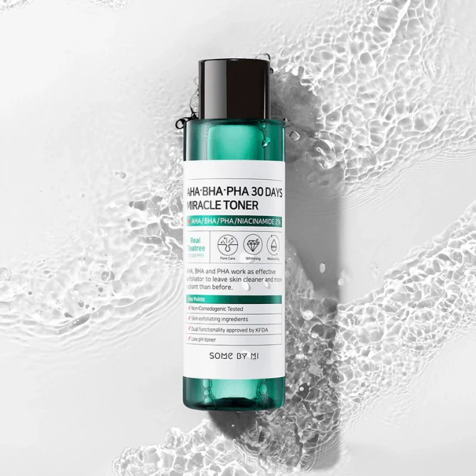 Кислотный очищающий тонер для проблемной кожи SOME BY MI AHA-BHA-PHA 30 Days Miracle Toner 150 мл купить в Украине 2