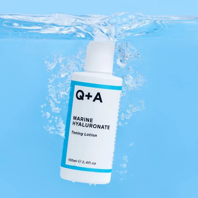 Тонізуючий лосьйон з гіалуроновою кислотою Q+A Marine Hyaluronate Toning Lotion 100 мл купити в Україні 2