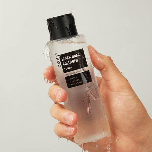 Антивіковий живильний тонер з муцином чорного равлика і колагеном Coxir Black Snail Collagen Toner 150 мл купити в Україні 2