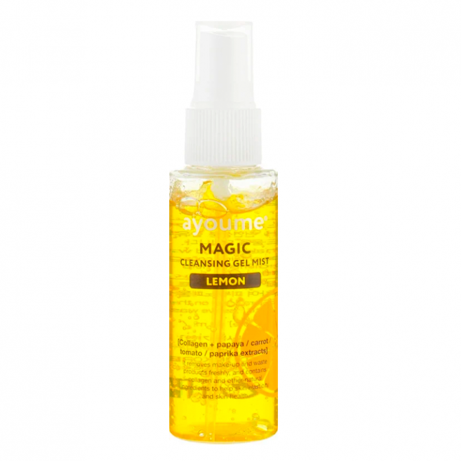 Гель-мист для снятия макияжа с экстрактом лимона, AYOUME, Magic Cleansing Gel Mist Lemon, 50 мл купить в Украине Гель-мист для снятия макияжа с экстрактом лимона, AYOUME, Magic Cleansing Gel Mist Lemon, 50 мл купить в Украине