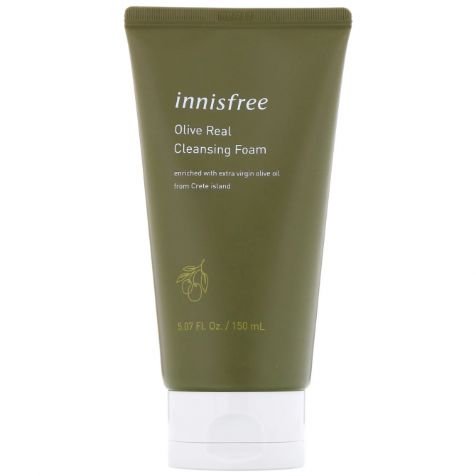 Пенка для умывания с оливковым маслом, Innisfree, Olive Real Cleansing Foam, 150 мл купить в Украине Пенка для умывания с оливковым маслом, Innisfree, Olive Real Cleansing Foam, 150 мл купить в Украине
