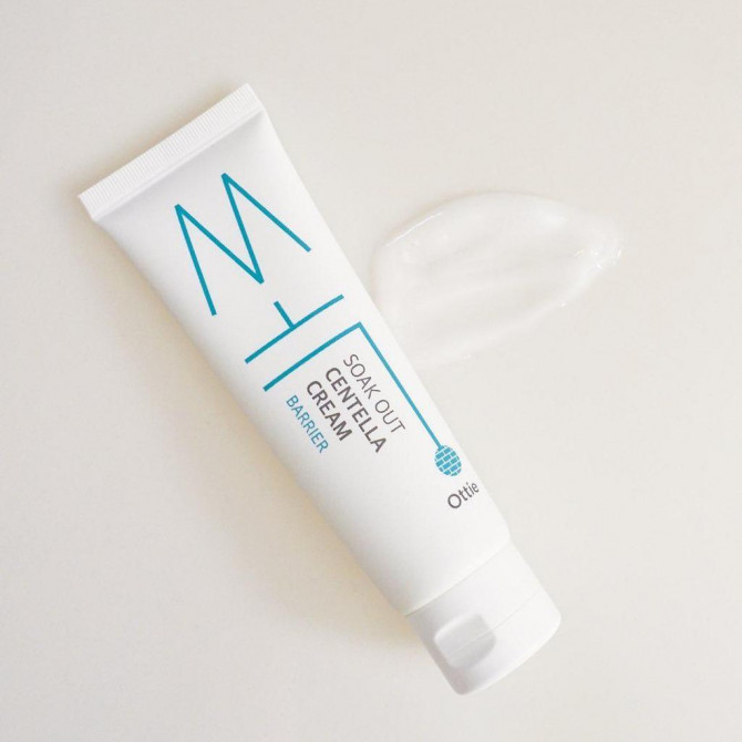 Крем для проблемной и чувствительной кожи Ottie Soak Out Centella Cream Barrier 50 мл купить в Украине 3