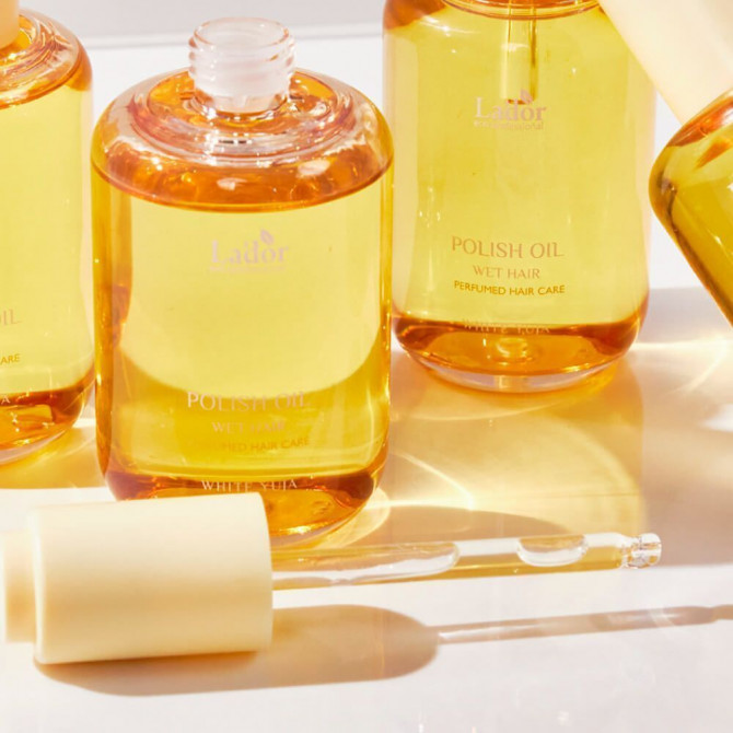Парфюмированное масло для волос с ароматом абрикоса Lador Polish Oil Apricot 80 мл купить в Украине 3