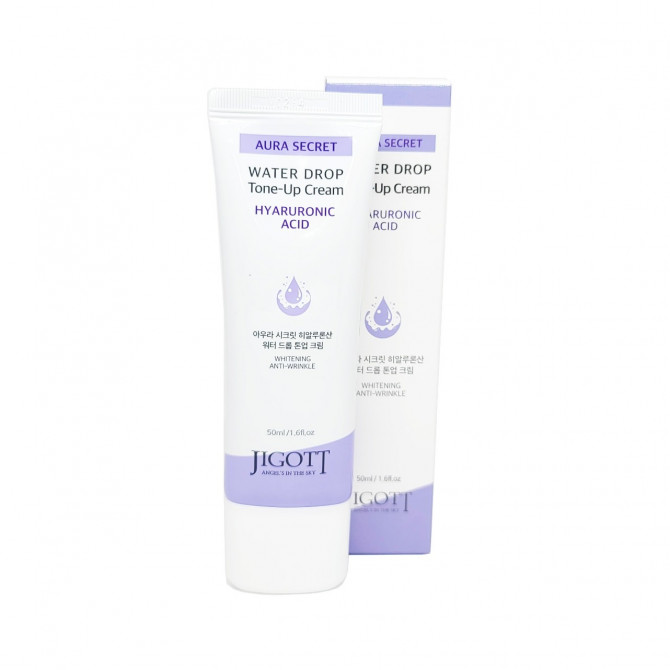 Увлажняющий крем для лица с гиалуроновой кислотой JIGOTT Aura Secret Hyaluronic Acid Water Drop Tone Up Cream 50 мл купить в Украине 2