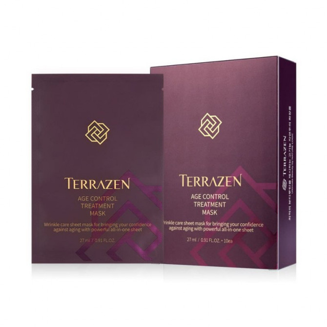 Омолаживающая тканевая маска с природным комплексом, Terrazen, Age Control Treatment Mask купить в Украине Омолаживающая тканевая маска с природным комплексом, Terrazen, Age Control Treatment Mask купить в Украине