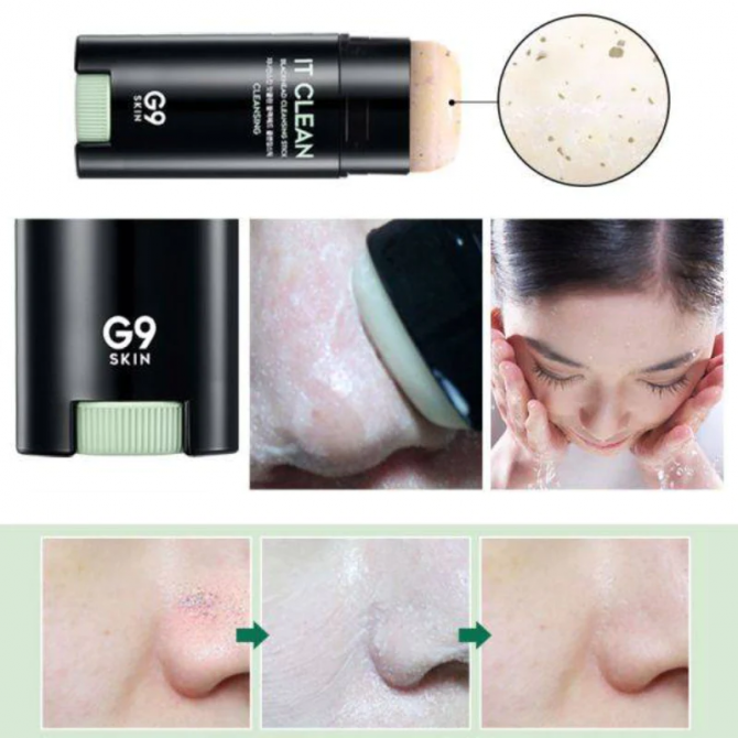 Стик для видалення чорних точок G9SKIN It Clean Blackhead Cleansing Stick 15 г купити в Україні 3