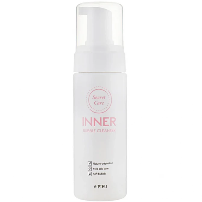 Нежная пенка для интимной гигиены, A'PIEU, Secret Care Inner Bubble Cleanser, 150 мл купить в Украине Нежная пенка для интимной гигиены, A'PIEU, Secret Care Inner Bubble Cleanser, 150 мл купить в Украине