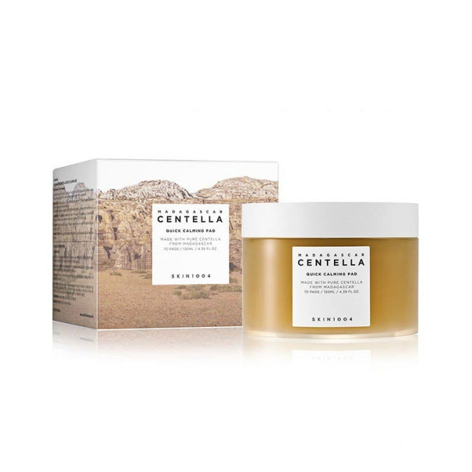 Успокаивающие пэды с экстрактом мадагаскарской центеллы, SKIN1004, Madagascar Centella Quick Calming Pad, 70 пэдов купить в Украине Успокаивающие пэды с экстрактом мадагаскарской центеллы, SKIN1004, Madagascar Centella Quick Calming Pad, 70 пэдов купить в Украине