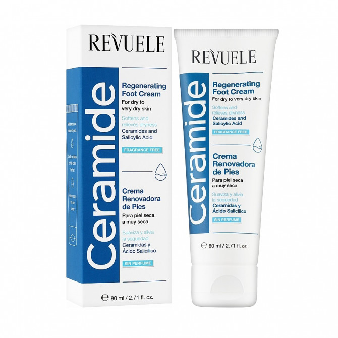 Восстанавливающий крем для ног с керамидами Revuele Ceramide Regenerating Foot Cream 80 мл купить в Украине