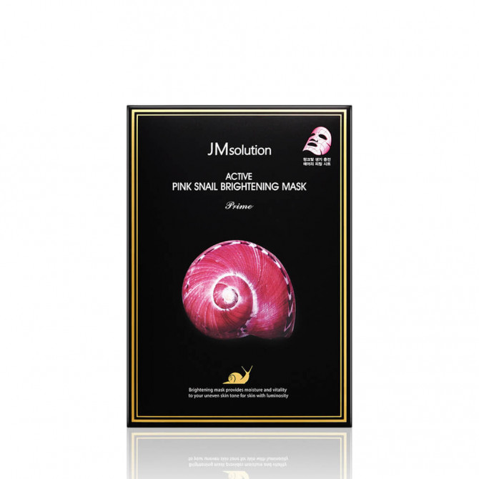 Осветляющая тканевая маска с муцином улитки, JM Solution, Active Pink Snail Brightening Mask-Prime купить в Украине Осветляющая тканевая маска с муцином улитки, JM Solution, Active Pink Snail Brightening Mask-Prime купить в Украине