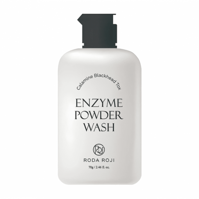 Ензимна пудра для вмивання проти чорних крапок з каламіном Roda Roji Calamine Blackhead Tox Enzyme Powder Wash 70 г купити в Україні