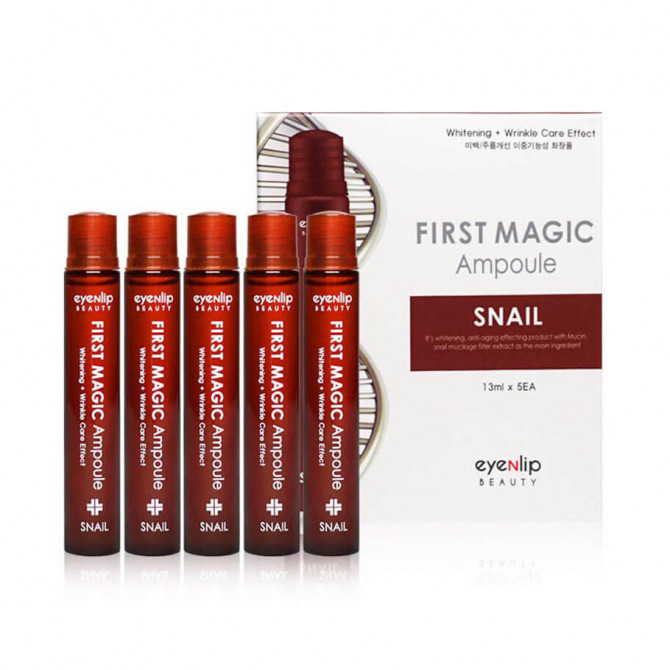 Відновлююча сироватка з муцином равлика EYENLIP First Magic Snail Ampoule 13 мл купити в Україні 4