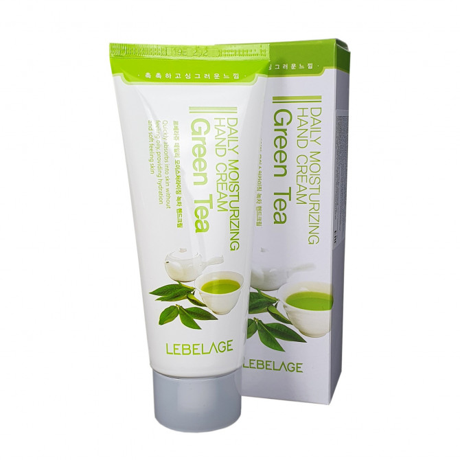 Увлажняющий крем для рук с зеленым чаем LEBELAGE Daily Moisturizing Hand Cream Green Tea 100 мл купить в Украине 2