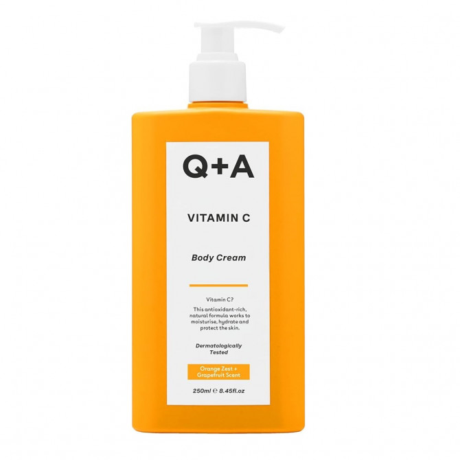 Увлажняющий крем для тела с витамином С Q+A Vitamin C Body Cream 250 мл купить в Украине