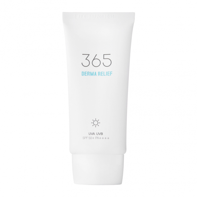 Сонцезахисний крем с аквацерамід та скваланом ROUND LAB 365 Derma Relief Sunscreen 50 мл купити в Україні