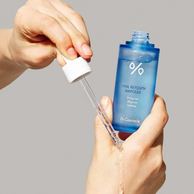 Зволожуюча ампульна сироватка з гіалурогоновою кислотою Dr Ceuracle Hyal Reyouth Ampoule 50 мл купити в Україні 4