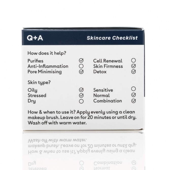 Детокс-маска для обличчя з активованим вугіллям Q+A Activated Charcoal Face Mask 50 г купити в Україні 2